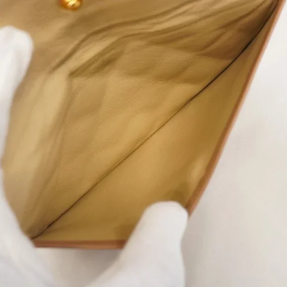 Authentic Chanel NEW quilted camel leather brown lambskin tote with wallet LWILL - Picture 8 of 12